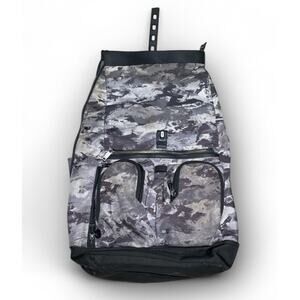 TUMI Camo Roll Top Backpack Durable Nylon Multiple Pockets Needs A Wash